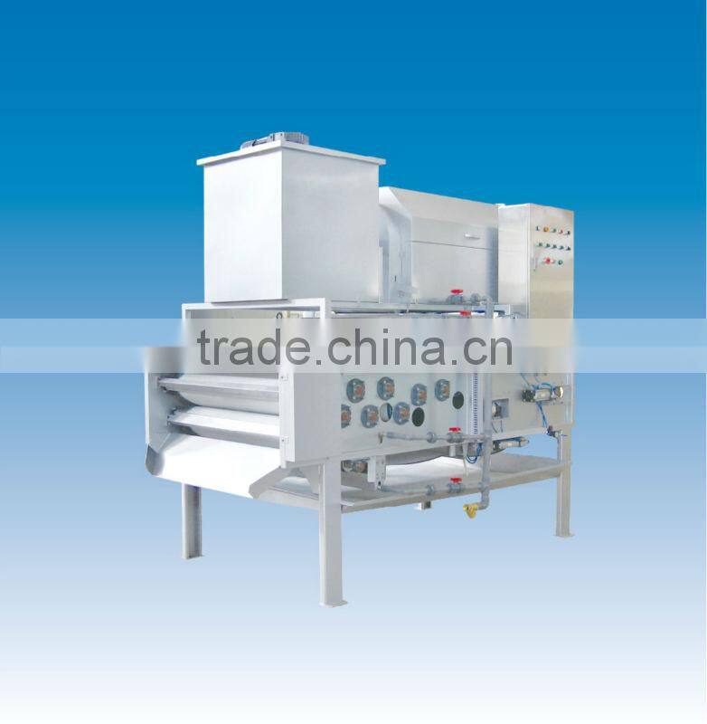Multi functional design belt filter press in sludge dewatering project