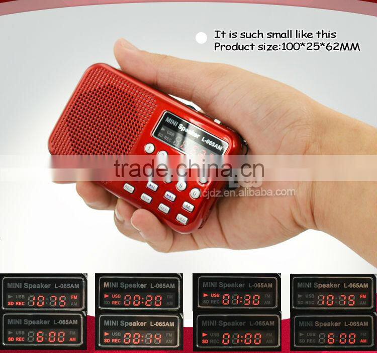 L-065AM 2015 mp3 player AM FM radio voice recorder, multifunctional digital voice recorder