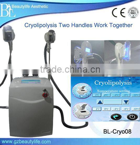 Multifunctional cryolipolysis+ rf +cavitation + vacuum cryolipolysis slimming machine