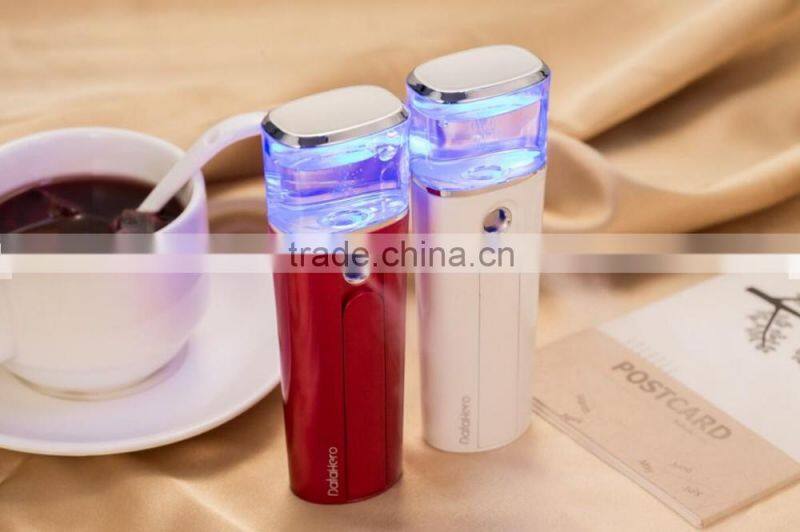 Datahero 3400 MAH USB charge nano facial mist spray, mist facial sprayer, portable facial steamer