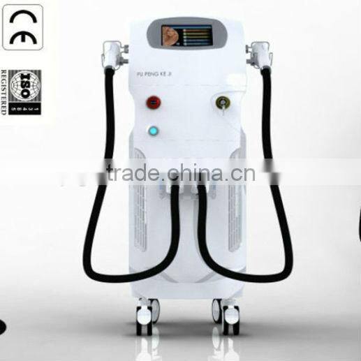 2014 hot selling elight ipl rf two handles beauty machine