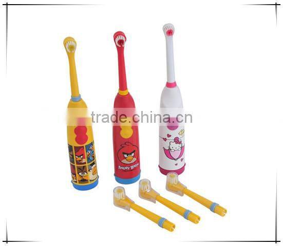 kids Printing Electric Toothbrushes with Changeable Head and Battery