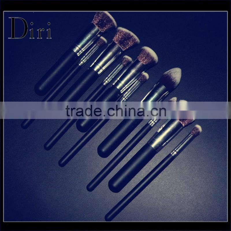 Shenzhen factory multi-purpose 10pcs oval foundation brush