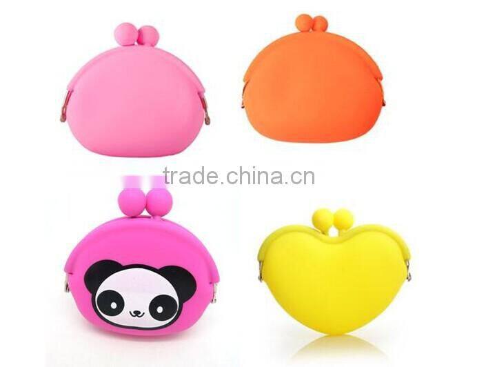 factory supply special silicone rubber coin bag/portable silicone coin bag