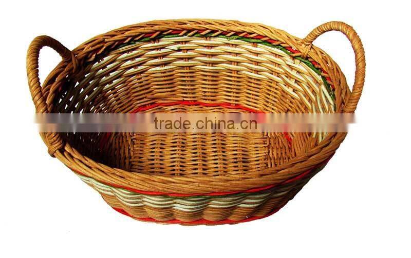 Bamboo rattan fruit basket made in Vietnam, high quality bread bakery basket non toxic