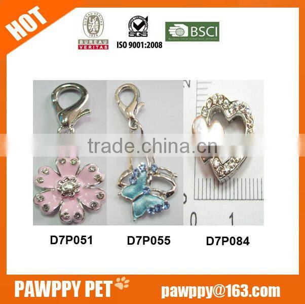 Wholesale dog jewelry charm in flower shape