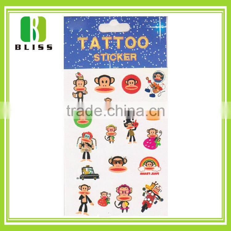 Free Samples OEM Wholesale fashion new colorful design skin safe adult body tattoo stickers