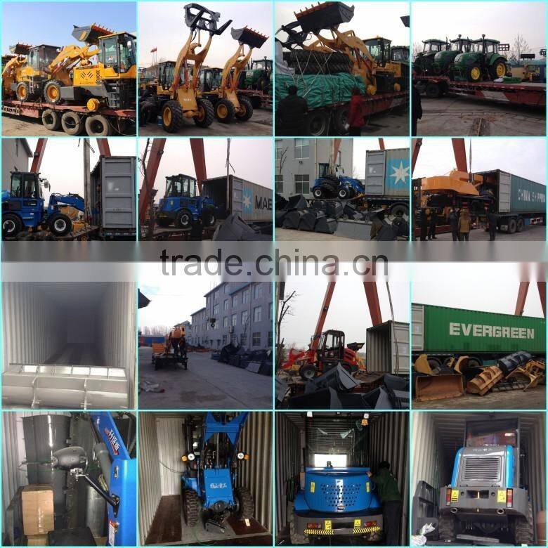 Chinese famous brand tractor ZLY920 with front end loader and backhoe 4 wheel drive