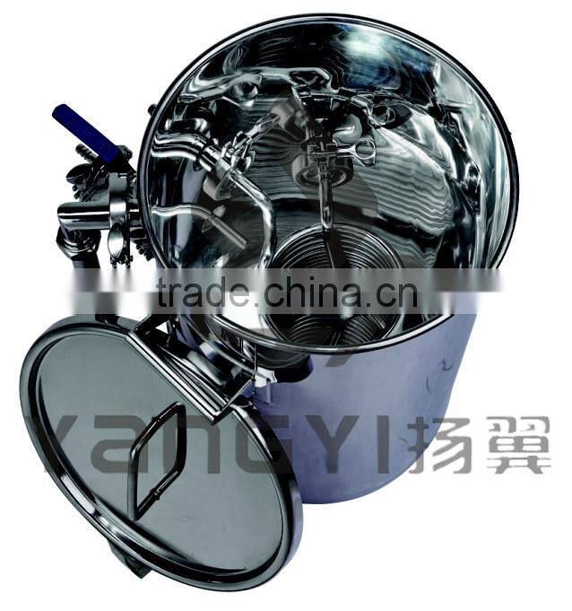 stainless steel hot liquor tank with herms coil