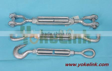 US type galvanized construction wire rope turnbuckle