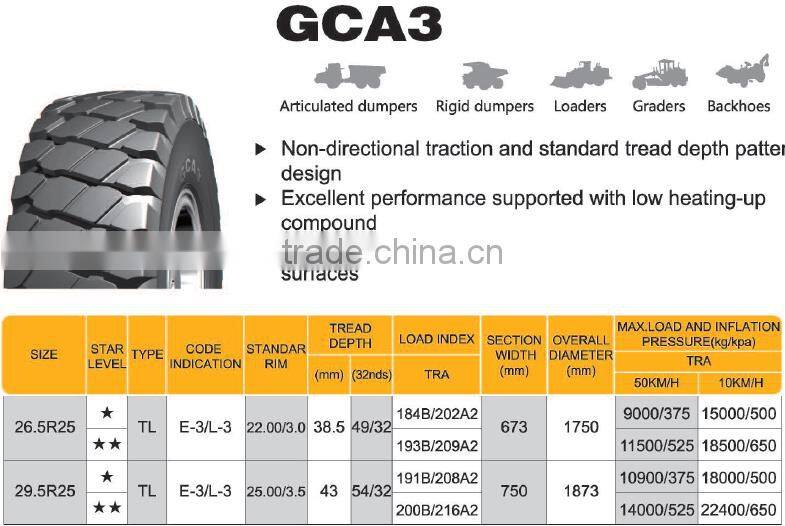 radial otr tyre GCA3 BOTO brand