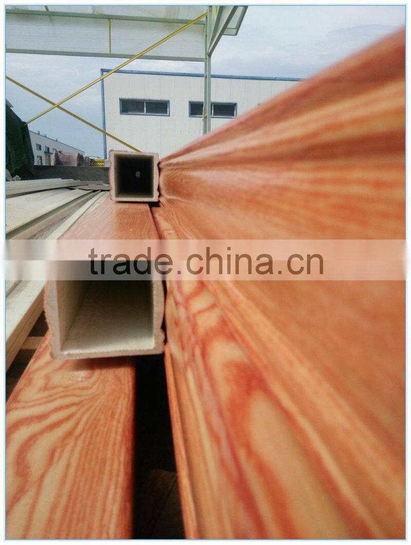 Imitation wood grain FRP square tube