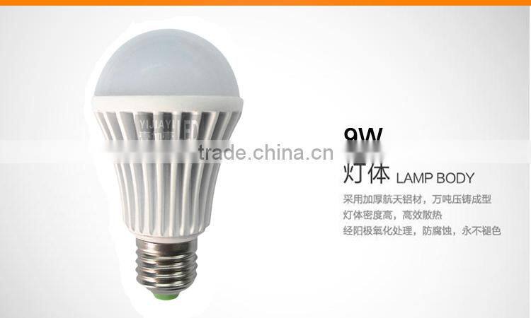 New 2.4G Wireless E27 6W/9W/12W led lighting Bulb Lamp light with Remote controller(6W)