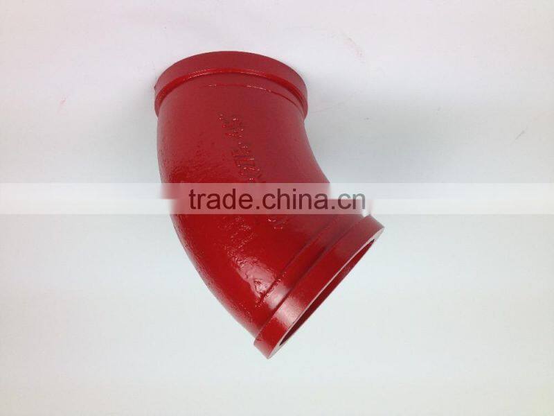 Abrasive Resistance Pipe Bend 45 Degree Elbow Concrete Pump Elbow