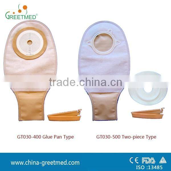 new style foam type disposable closed ostomy bag
