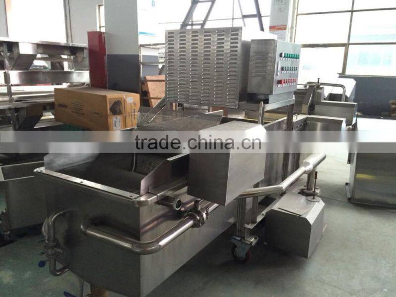 frozen french fries continuous frying production line