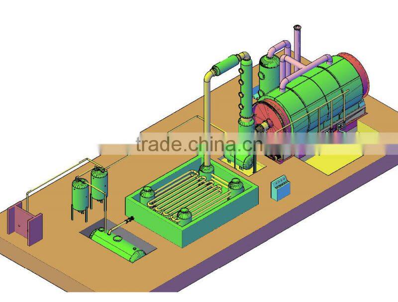Tire To Diesel Recycling Plant Pyrolysis And Distilation Combined