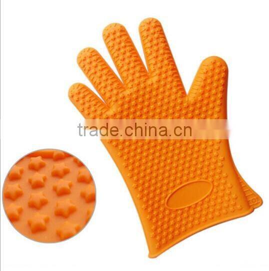High Quality Food Grade Heat Resistant Silicon BBQ Glove