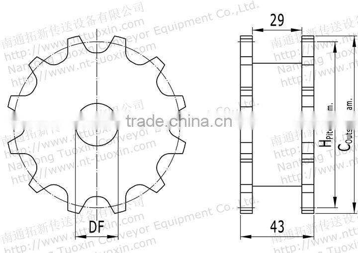 FT70 Plastic Fingered Flexible Chian