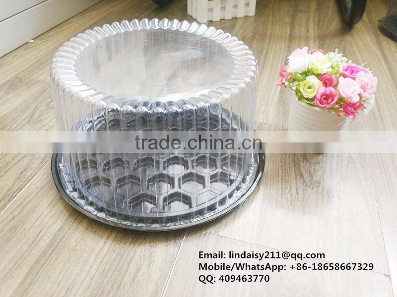 10" inch Accept Custom Order and BOPS Plastic Type plastic birthday cake box