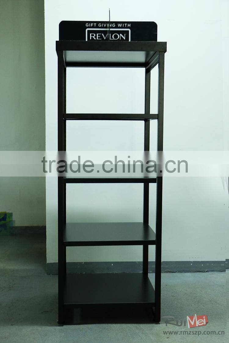 5-tire solid black metal beer glass rack