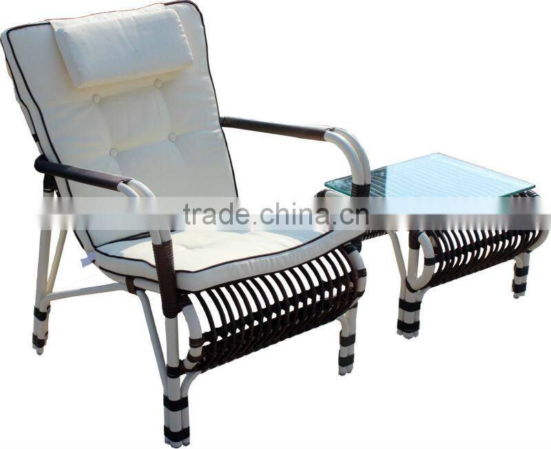 Outdoor Furniture Beach Chair Rattan Reclining Chair CF718C