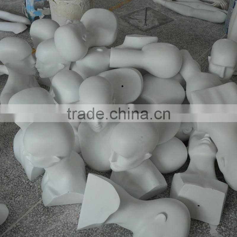 White Fabric dilapidated upper body retro woman mannequin display
