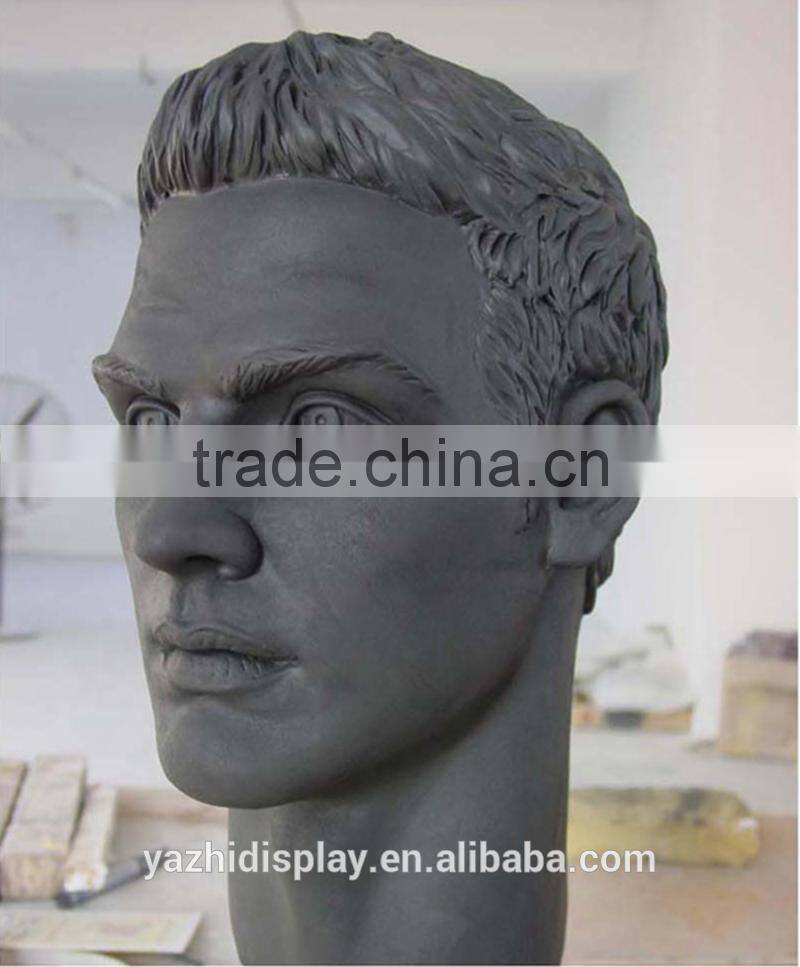 Wholdesale realistic handsome male mannequin head sale