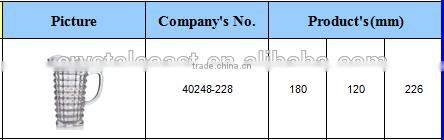 1pitcher 6 glasses Crystal Water Jug Water Drinking Jar Glass Pitcher