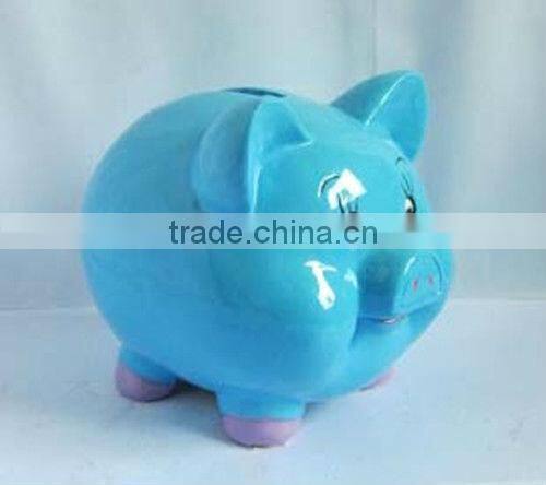 Handmade resin pig money box