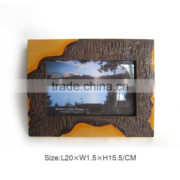 Cheap wood imitation picture photo frame