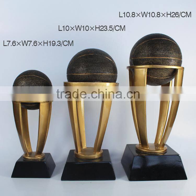 customized metal appearance polyresin resin pugilism boxing trophy cup