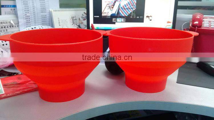 Hot selling products Silicone Popcorn Popper with Lid Bowls