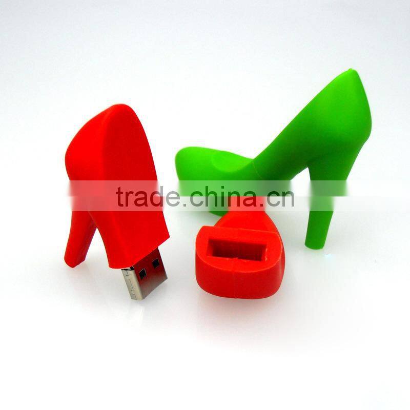 Creative high heel shoes usb flash drive shell