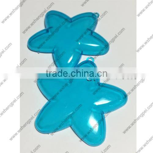 Cleverish portable cute blue starfish plastic storage jewelry wedding box kit