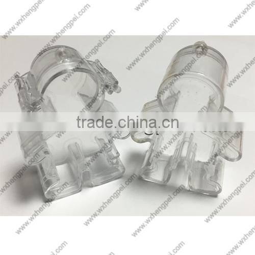 Cleverish portable cute transparent human shape plastic storage jewelry wedding box kit