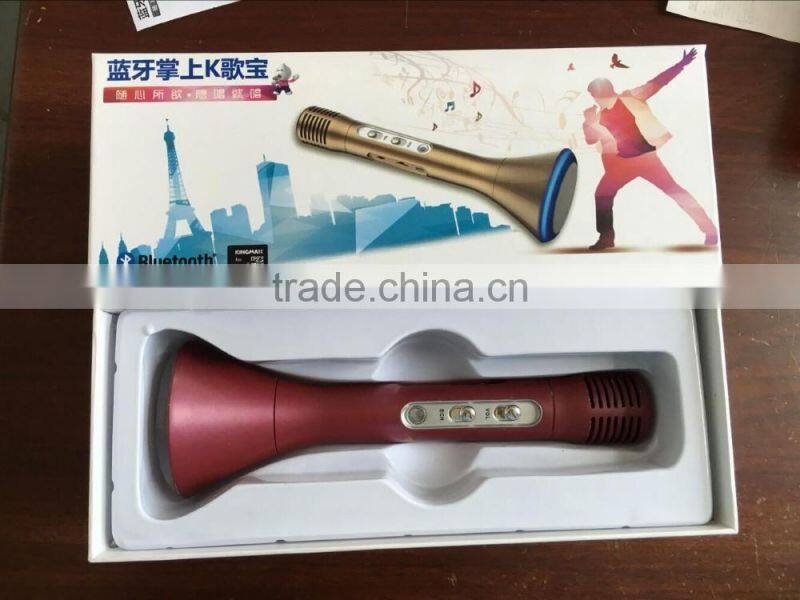 Mini Portable Cheap Hot Sale Bluetooth Wireless Handheld Karaoke With Colorful Flashlight