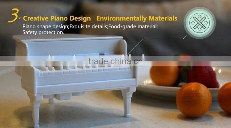 Kitchen Tool Automatic Toothpick Box Fasion Design Electric Piano Toothpick Box For Sale