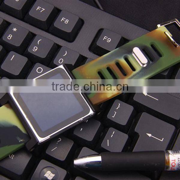 nice design silicone camouflage watchband for mens watch