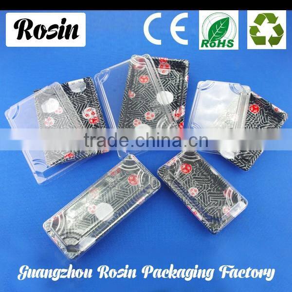 anti-fog functional dessert box / disposable sushi tray take-out packaging