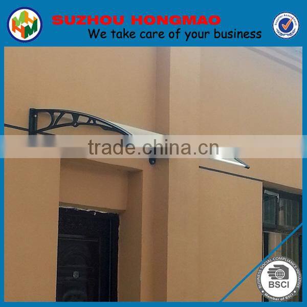 plastic sun rain shelter awning bracket doors canopy