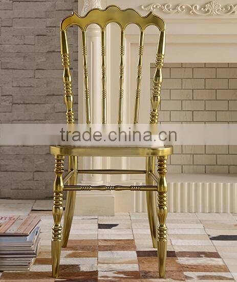quality polished champange gold stainless steel luxury modern chiavari chair LQ-SSC001C