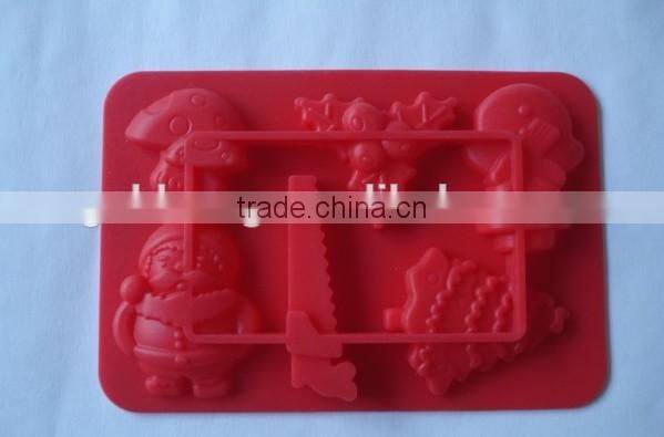 christmas tree silicone ice tray for promotional gift