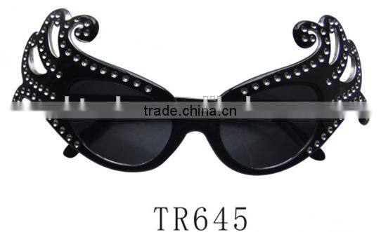 Halloween party fashion design eye glasses with rhinestone