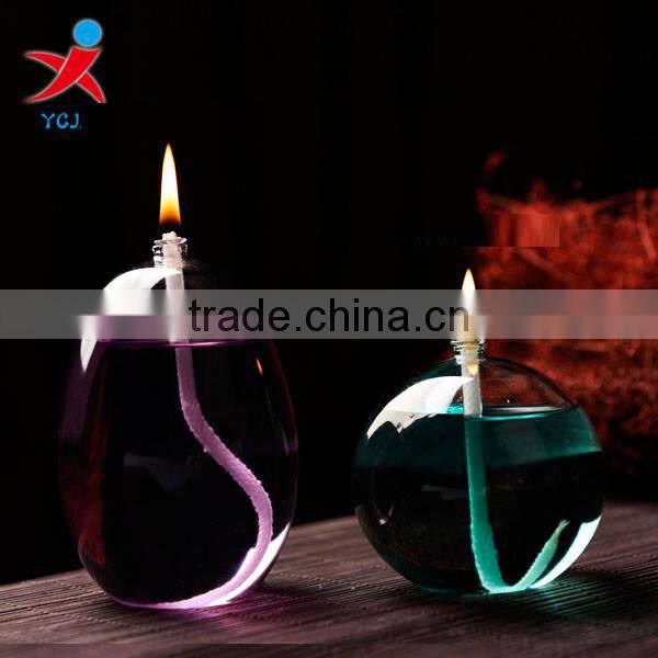 Japanese transparent glass candle holders