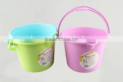 5L Portable plastic bucket