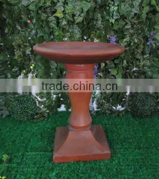 gadren antique fiberglass clay bird feeder