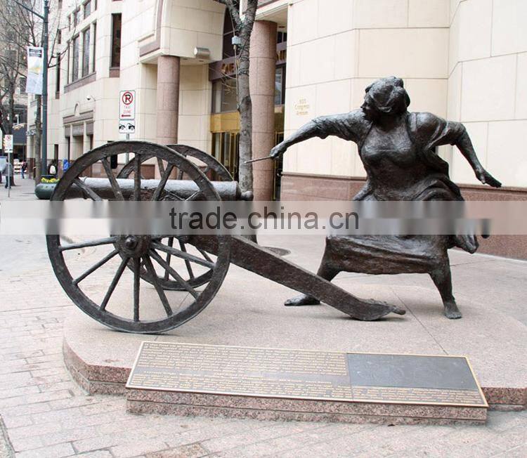 bronze foundry high quality cannon bronze statue for outdoor garden