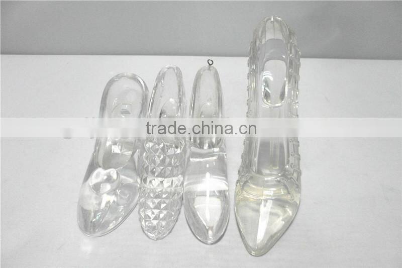 Acrylic transparency crystal wedding shoe & Islamic wedding hanging&table gifts for Valentine's Day