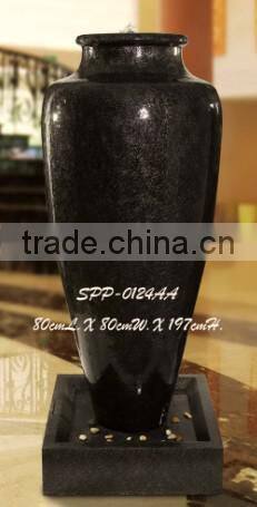 high quality led big pot water founatin fiberglass panels